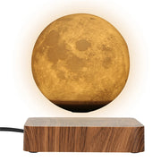 Moktan Sabai 3D Floating Moon Lamp Magnetic Levitating LED Night Light Rotating Desk Decor