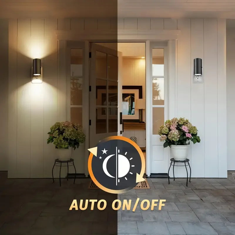 Moktan Sabai Plug In Dimmable LED Night Light Auto Sensor Bedside Bathroom Hallway Lamp