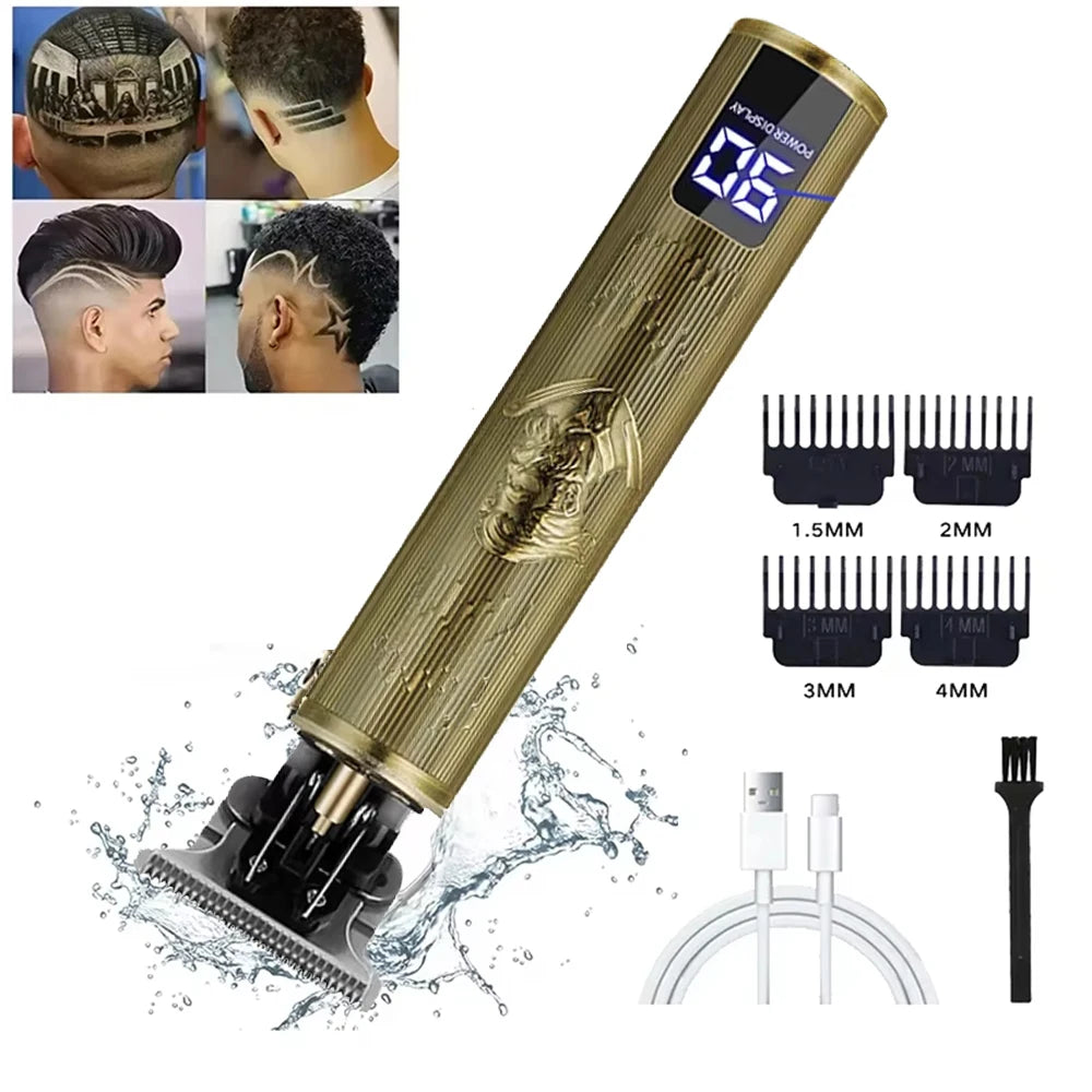 Moktan Sabai Professional Hair Clipper Beard Trimmer USB Rechargeable Barber Shaver
