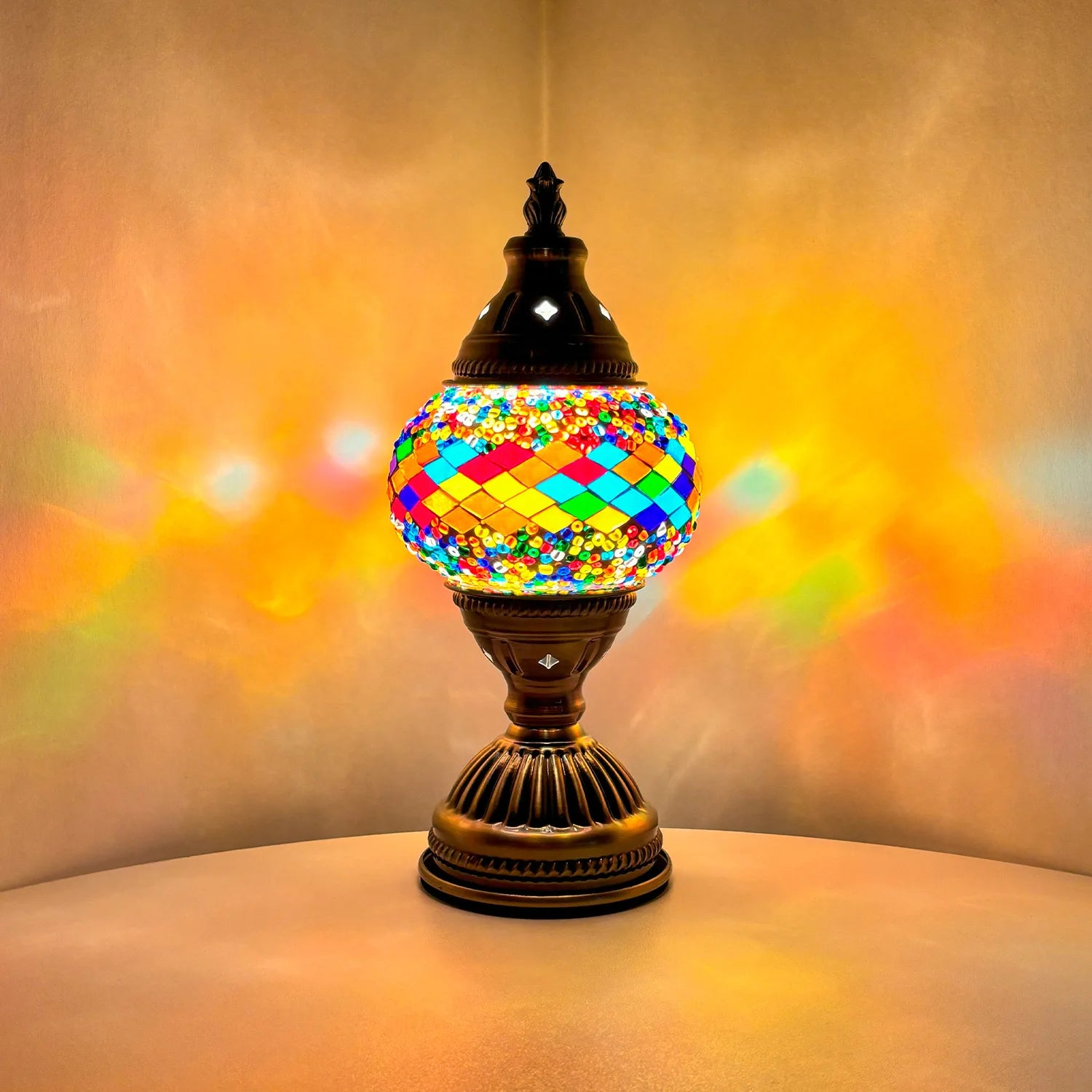 Moktan Sabai DIY Mosaic Table Lamp Kit Handmade Craft Night Light Parent Child Activity S1 ( light source)