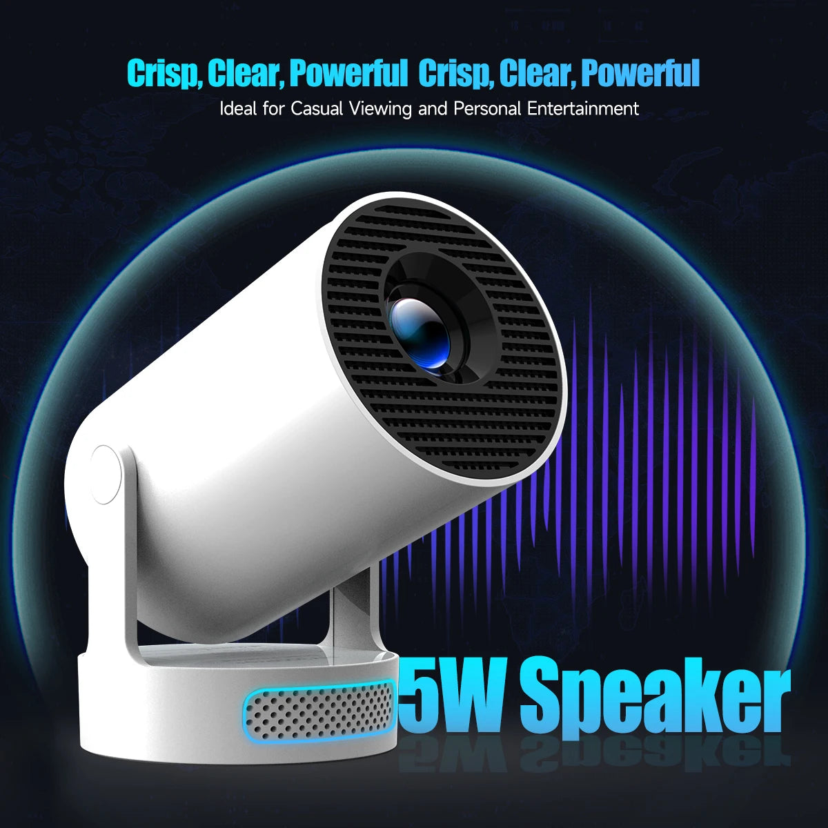 Moktan Sabai 8K HD Portable Projector with WiFi6 BT5.0 Android Home Theater Outdoor Cinema