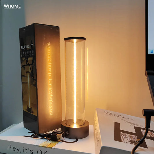 Minimalist Touch Bedside Table Lamp Cordless LED Nightstand Light Dimmable