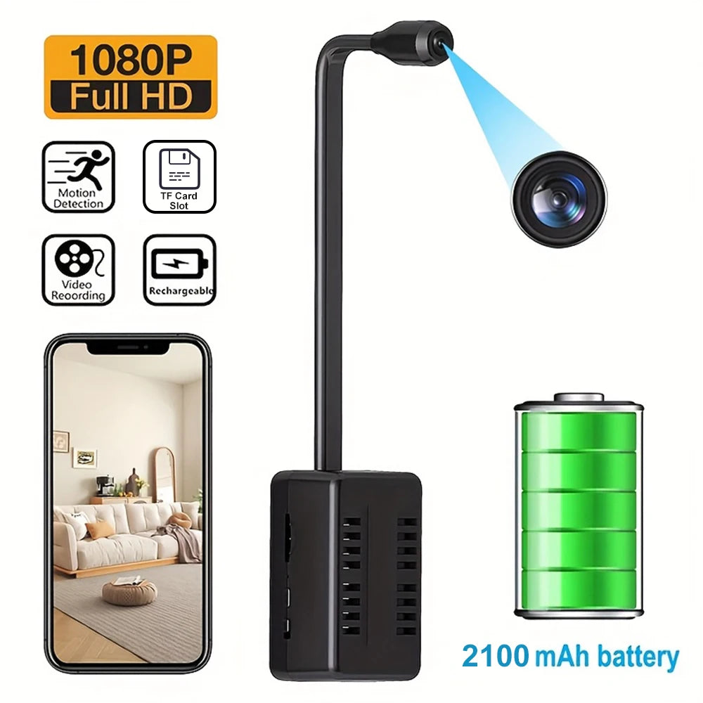 Moktan Sabai Mini WiFi 1080P Security Camera Adjustable Lens Remote Monitoring Home IP Cam