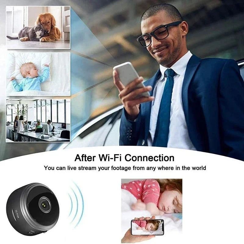 HD WiFi Security Camera Wireless Smart Home Surveillance Video Monitor