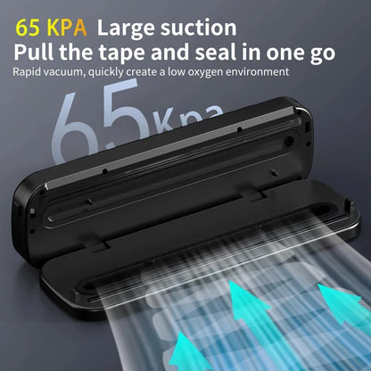 Food Vacuum Sealer Machine Wet Dry Modes with UV and Built-in Cutter for Storage