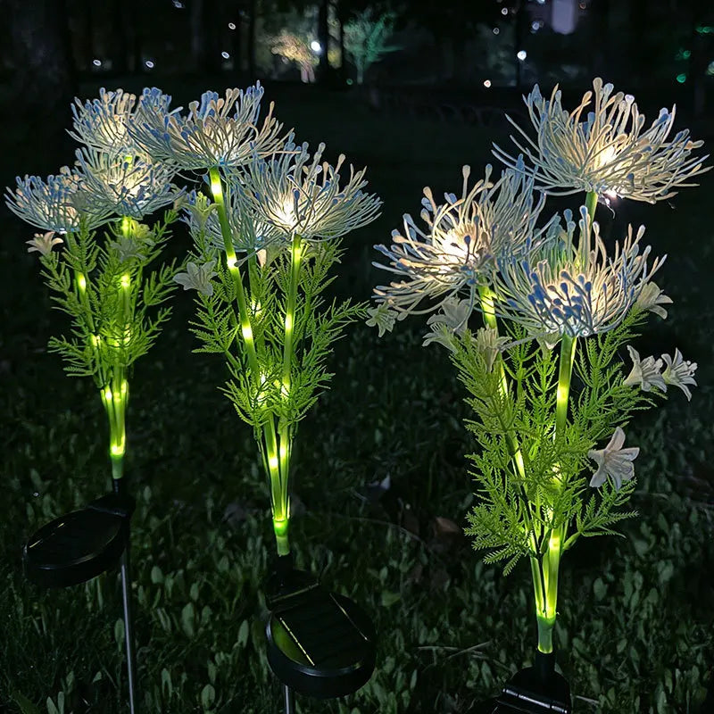 Moktan Sabai Outdoor Solar Garden Lights Flower Yard Lawn Courtyard Decoration Waterproof LED blue 1PC
