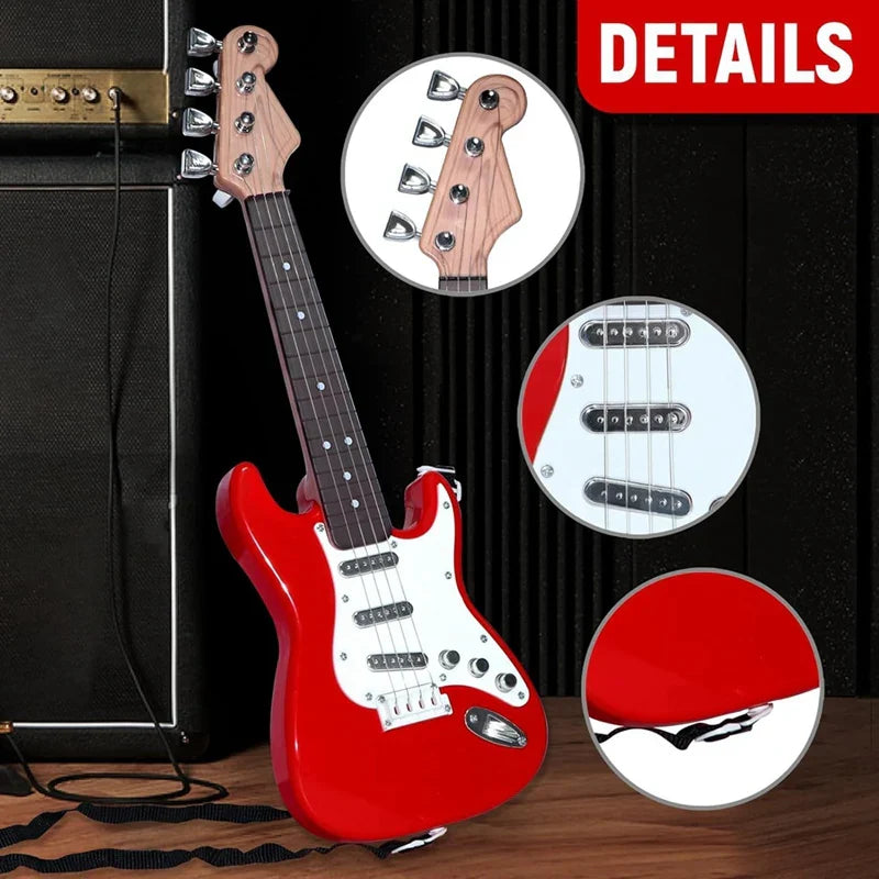 Moktan Sabai 4-String Electric Guitar Toy for Kids - Portable Musical Instrument, Perfect Gift for Young Musicians