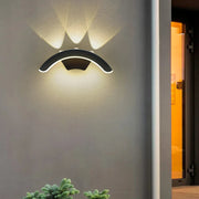 Moktan Sabai Outdoor Wall Light IP66 Waterproof 10W LED Sconce for Garden & Balcony Warm White