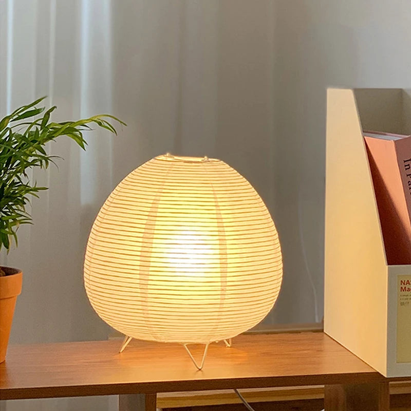 Moktan Sabai Nordic LED Table Lamp Wabi Sabi Bedside Desk Light for Bedroom Living Room