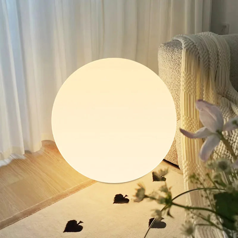 Moktan Sabai LED Ball Lamp RGB Tricolor Dimmable USB Rechargeable Globe Light for Home Decor RGB 25cm