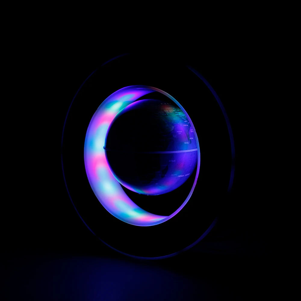 Moktan Sabai Floating Levitating Globe Lamp LED Magnetic Rotating World Map Bedside Desk Light