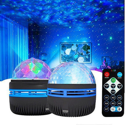 Galaxy Projector Aurora Star Light with Remote RGB 360° LED Night Light USB
