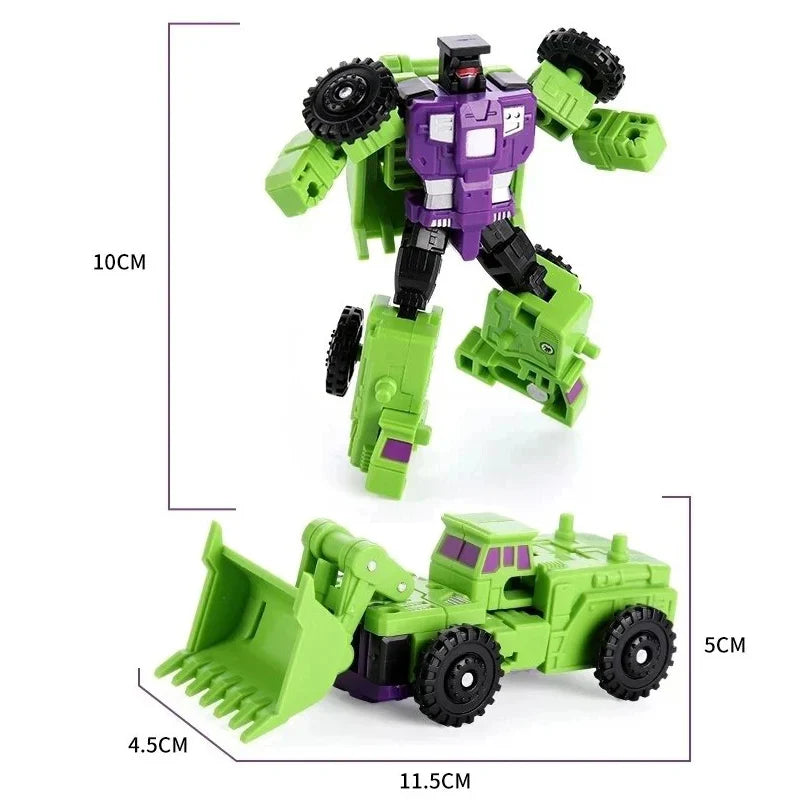 Moktan Sabai 6-in-1 Transforming Robot Action Figure 22cm Convertible Toy for Kids