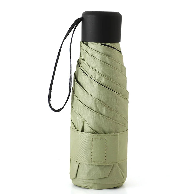 Moktan Sabai Mini Pocket Travel Umbrella Windproof Automatic Folding Compact Rain Umbrella Green