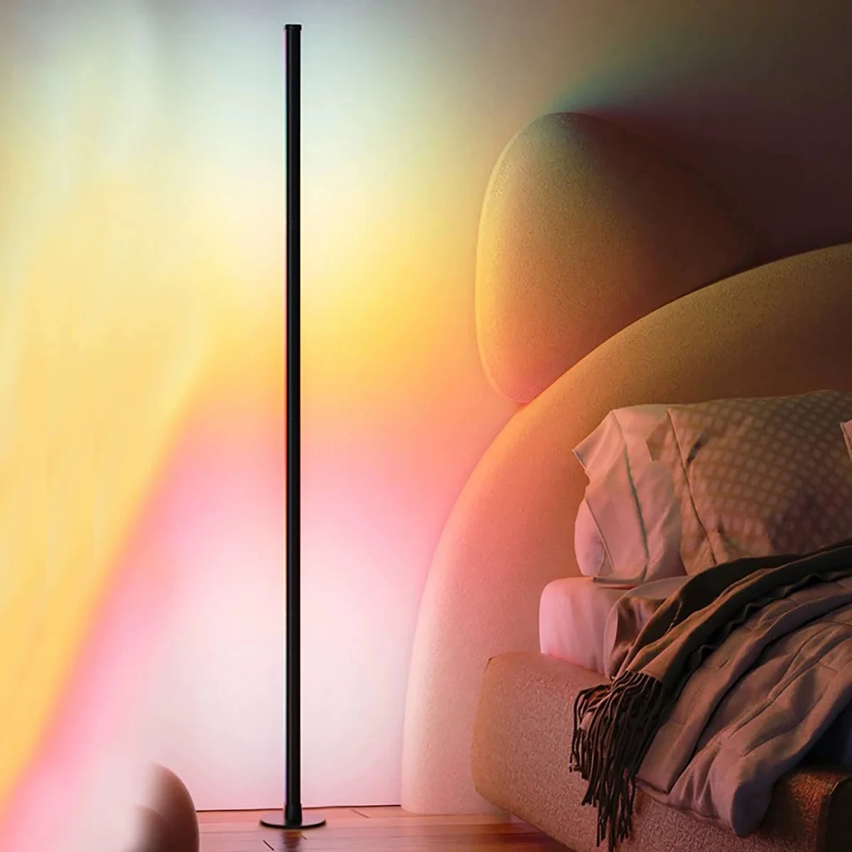 Moktan Sabai Smart RGB LED Floor Lamp App Control Music Sync Corner Light with Timer 1PCS