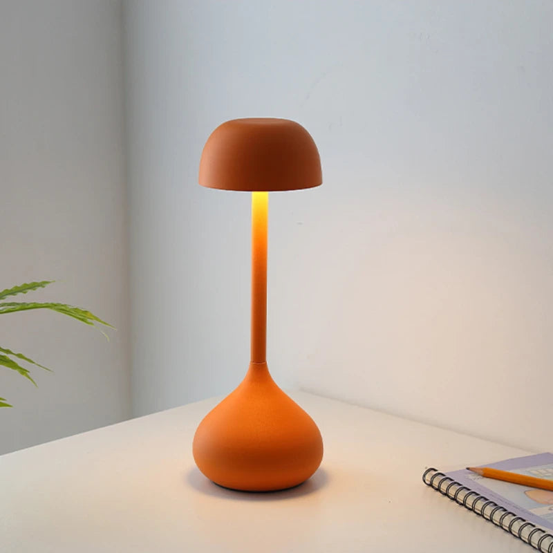 Moktan Sabai Touch Dimmable Mushroom Table Lamp | Portable Rechargeable Desk Night Light