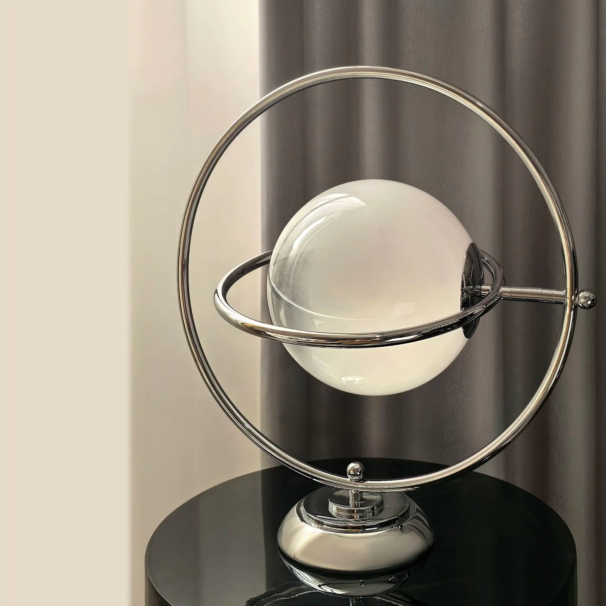Moktan Sabai Minimalist Planet Desk Lamp Bauhaus Moon Glass Bedside Light Modern Home Decor