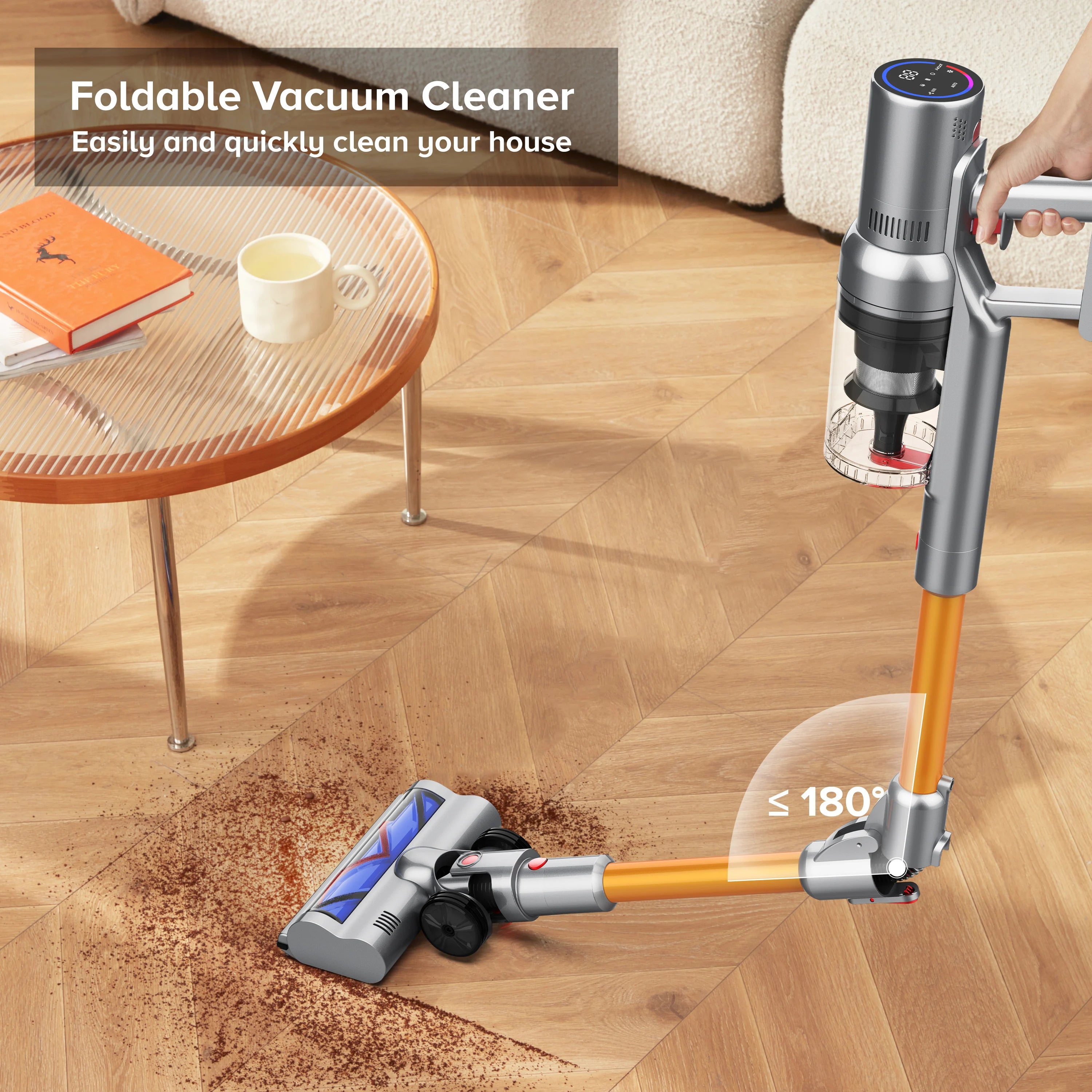 Moktan Sabai 27000Pa Cordless Handheld Vacuum Cleaner Smart Sensor Auto Speed for Home