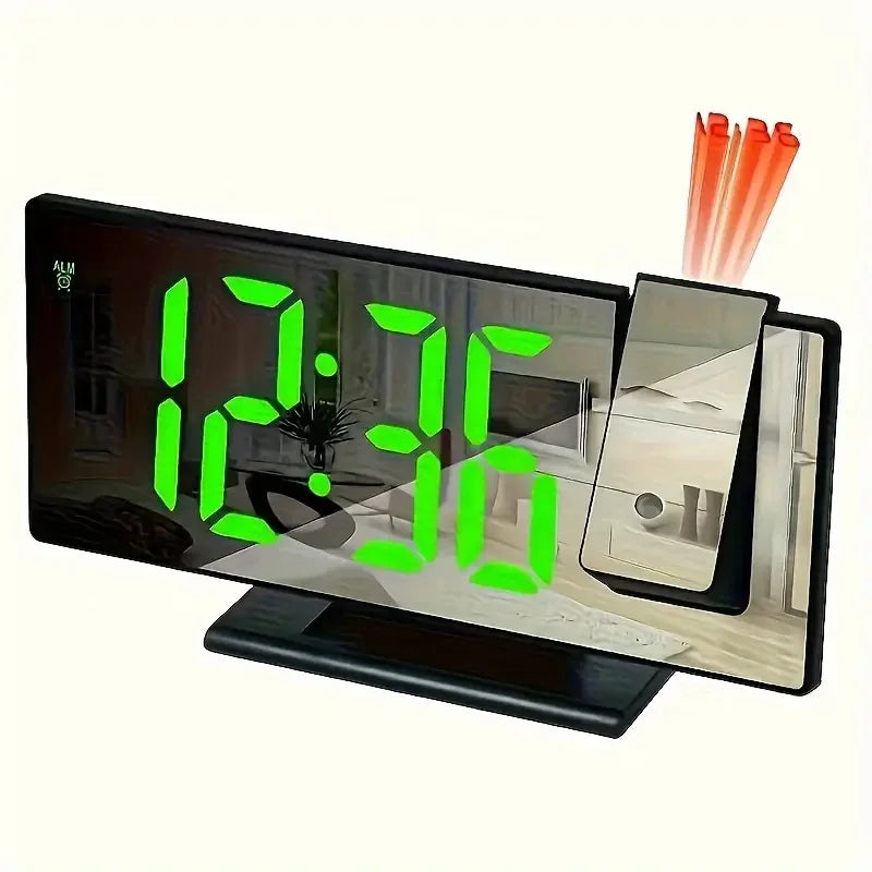 Moktan Sabai Projection Alarm Clock Large Digital Screen Multifunction Luminous Ceiling Clock D2363-BG