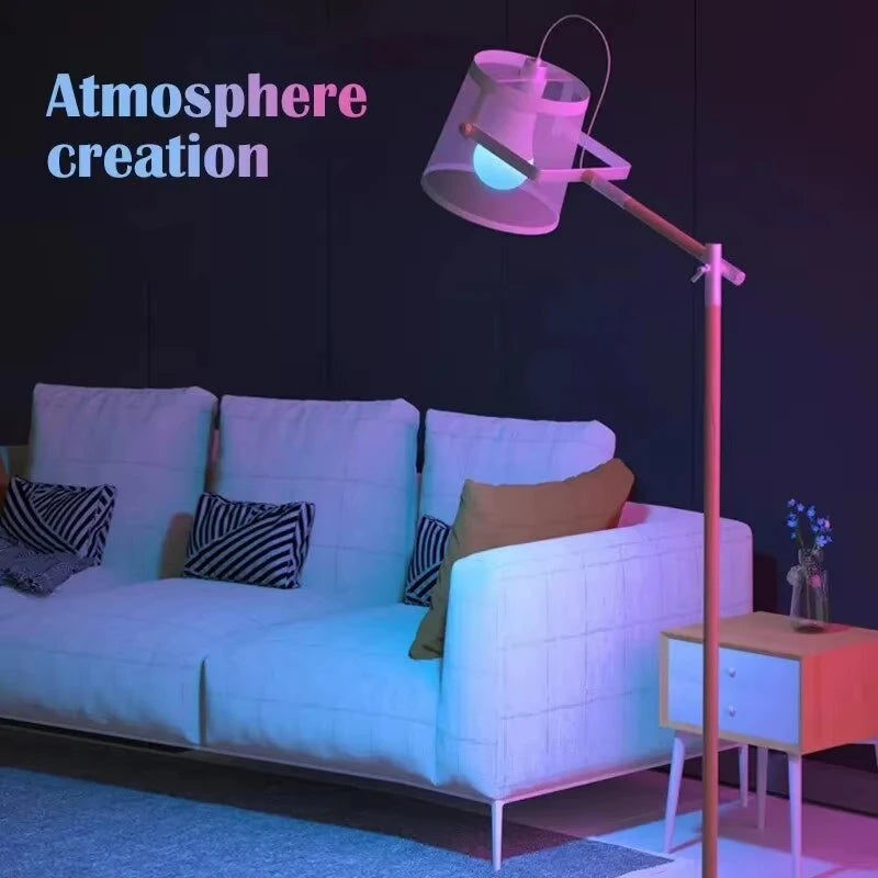 Moktan Sabai RGB LED Light Bulb E27 Remote Control Dimmable 16 Color Smart Lamp