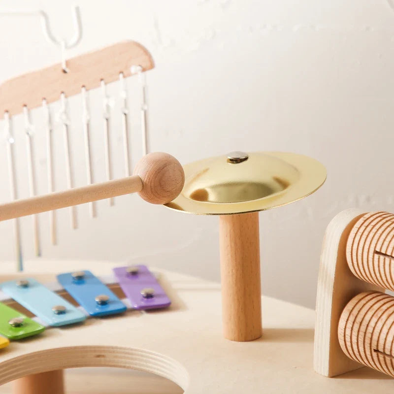 Moktan Sabai Montessori Baby Music Table Wooden Xylophone Educational Toy Gift