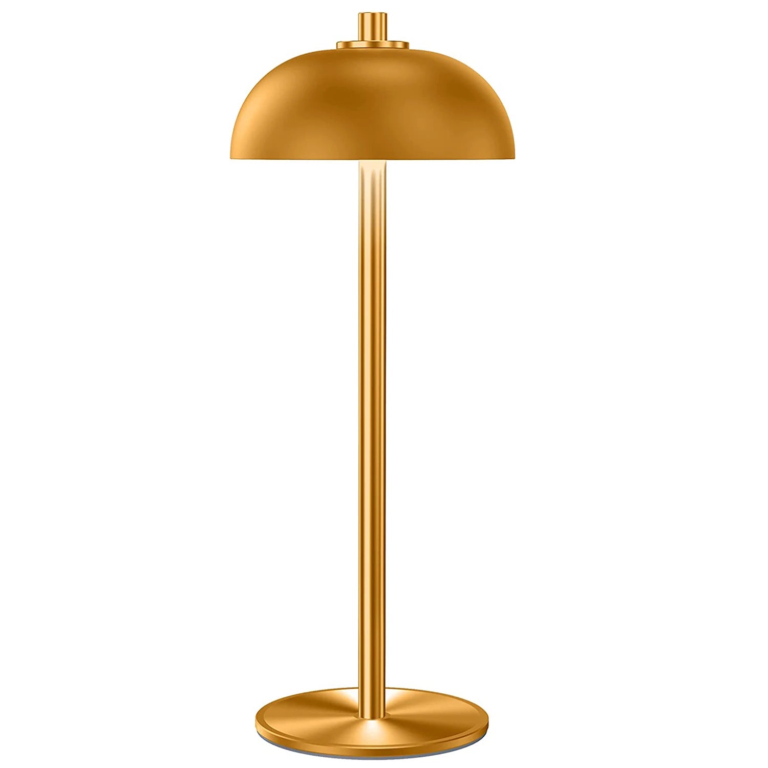 Moktan Sabai Rechargeable Touch Table Lamp – Wireless USB-C LED Desk Light for Bedroom & Camping Gold