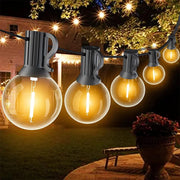 Moktan Sabai G40 Solar String Lights Outdoor 8 Modes Globe Bulb Waterproof Patio Garden Decor