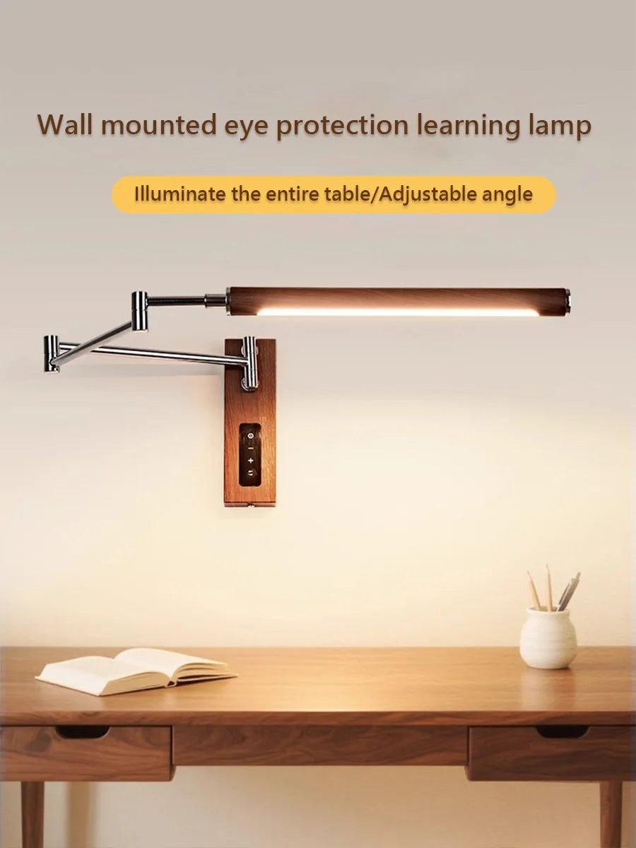 Moktan Sabai French Vintage Plug In Wall Sconce Adjustable Arm Bedside Reading Light