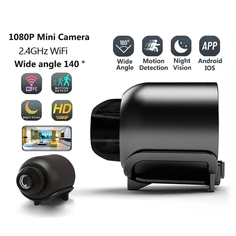 Moktan Sabai X5Mini 1080P Wireless Security Camera – Night Vision, Motion Detection, Portable