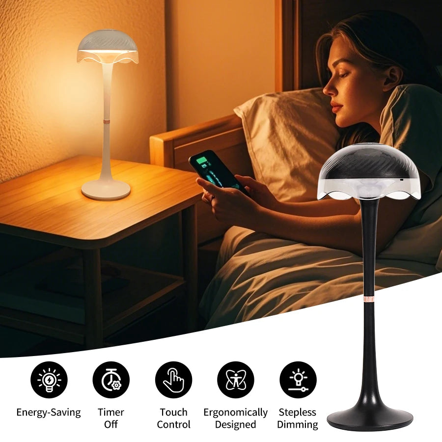 Moktan Sabai RGB Touch Desk Lamp Rechargeable Eye Care Bedside Night Light for Bedroom