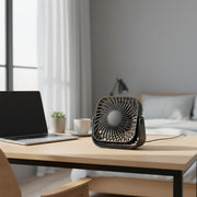 Moktan Sabai Portable Hand Fan | Mini Handheld USB Fan with Efficient Airflow | Perfect for Travel and Desk Use