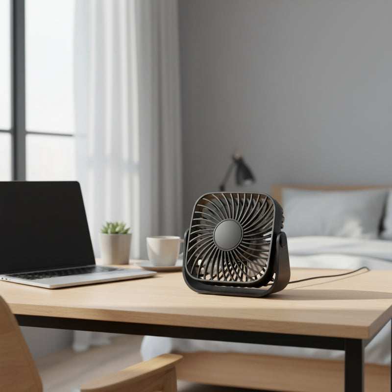Moktan Sabai Portable Hand Fan | Mini Handheld USB Fan with Efficient Airflow | Perfect for Travel and Desk Use