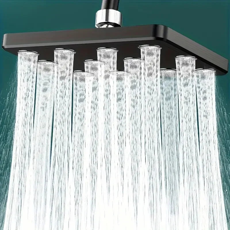 Moktan Sabai 10" Large Overhead Shower Head Pressurized Anti-Block Universal Bathroom Hotel