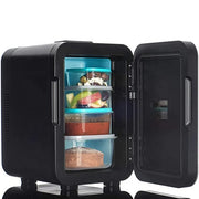 Moktan Sabai 4L Mini Fridge Portable 12V/220V Car Refrigerator for Drinks Cosmetics Skincare black