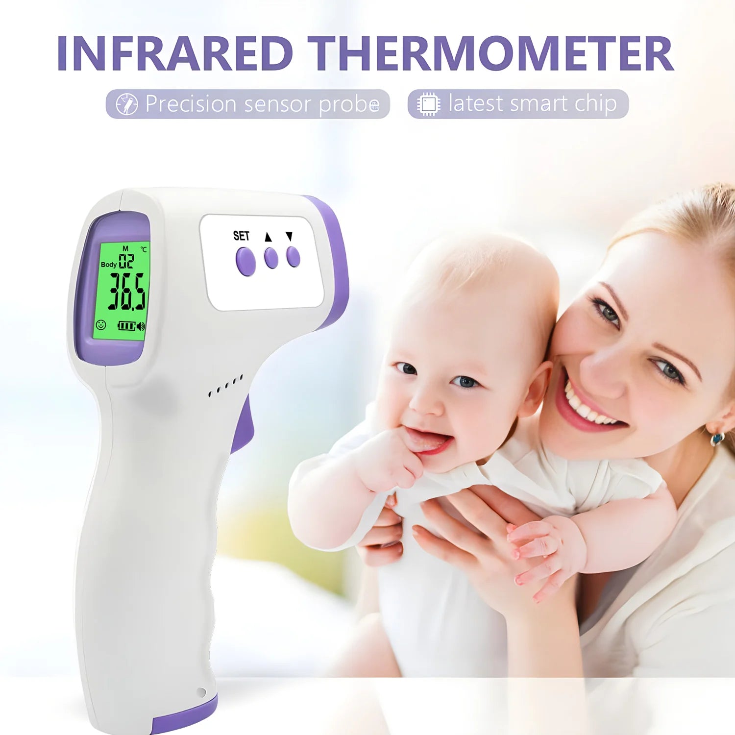 Moktan Sabai Digital Infrared Device & Portable Finger Sensor – Touch-Free Display & Carry Case