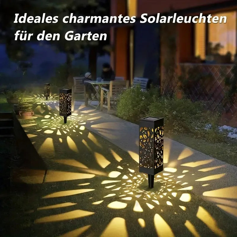 Moktan Sabai 6PCS Solar Garden Stake Lights LED Outdoor Lawn Lamps Waterproof Landscape Decor