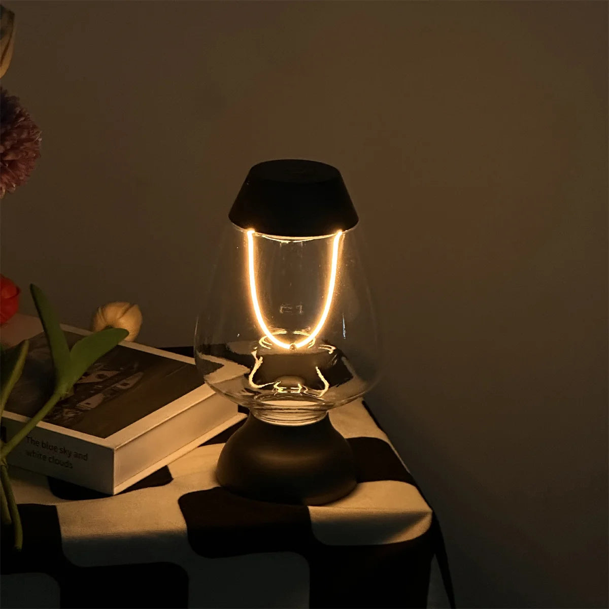 Moktan Sabai Rechargeable Dimmable LED Filament Table Lamp – Nordic Cordless Bedside Light