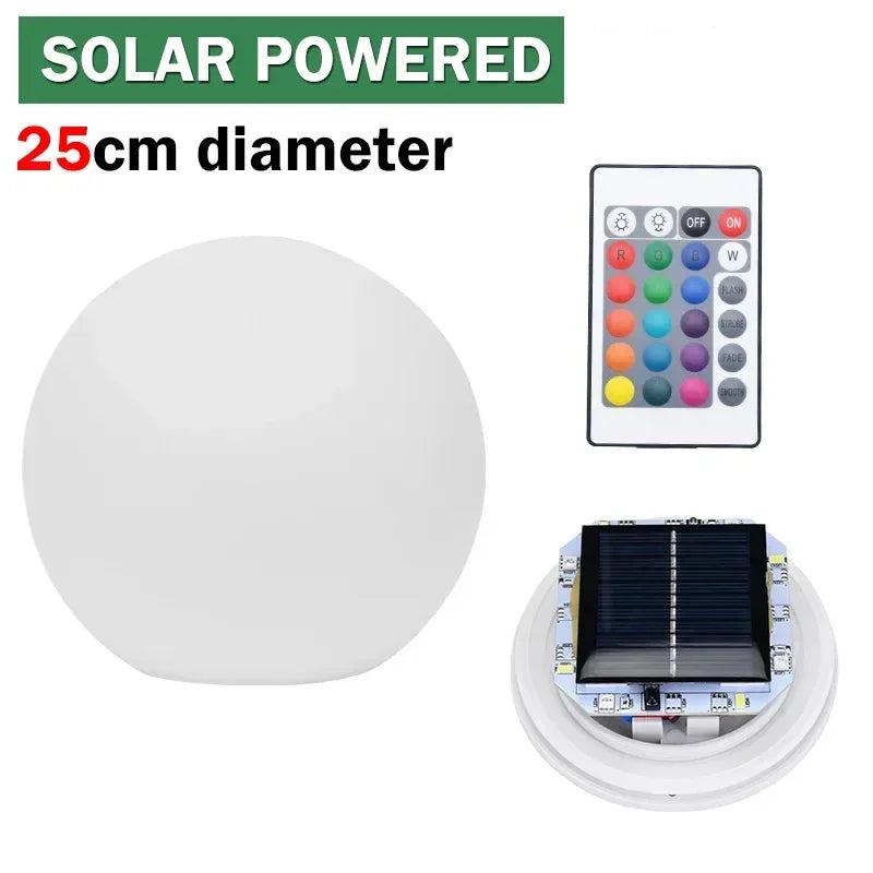 Moktan Sabai Solar LED Ball Light RGB Outdoor Waterproof Lawn Pool Garden Lamp with Remote