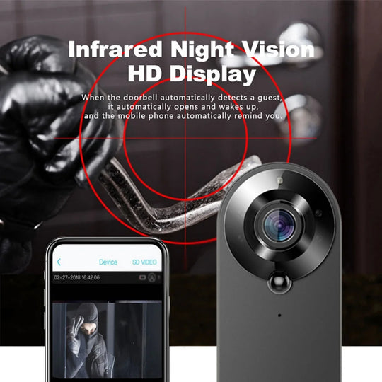 Moktan Sabai 1080P Smart Video Doorbell WiFi Camera PIR Motion Detection Two Way Audio