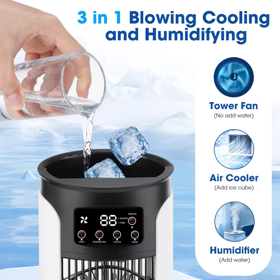 Moktan Sabai Portable Air Cooler Fan Personal Air Conditioner with Water Tank