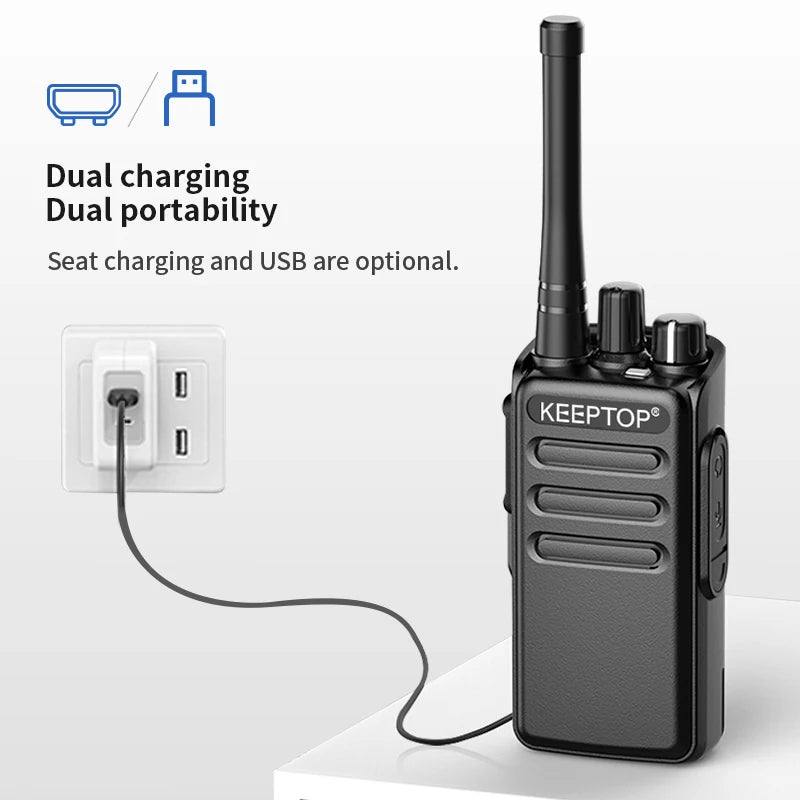 Moktan Sabai Mini Walkie Talkie Long Range Two Way Radio UHF Portable Handheld Radios 1PCS