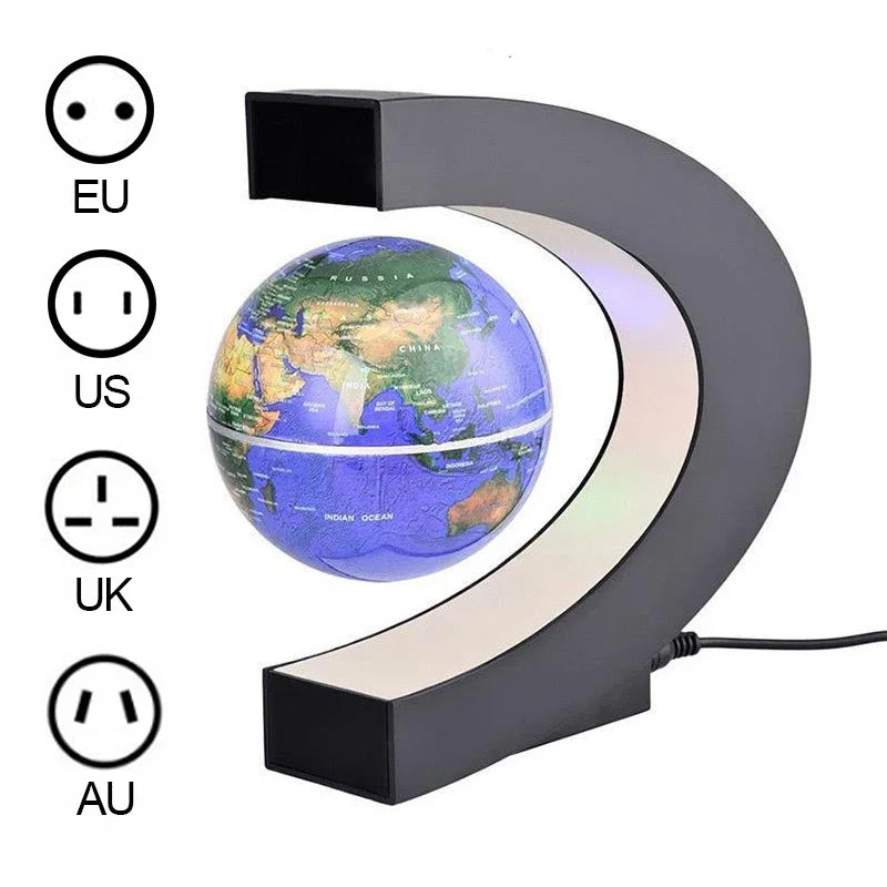 Moktan Sabai Magnetic Levitation Globe LED Floating World Map Lamp Antigravity Home Decor Gift