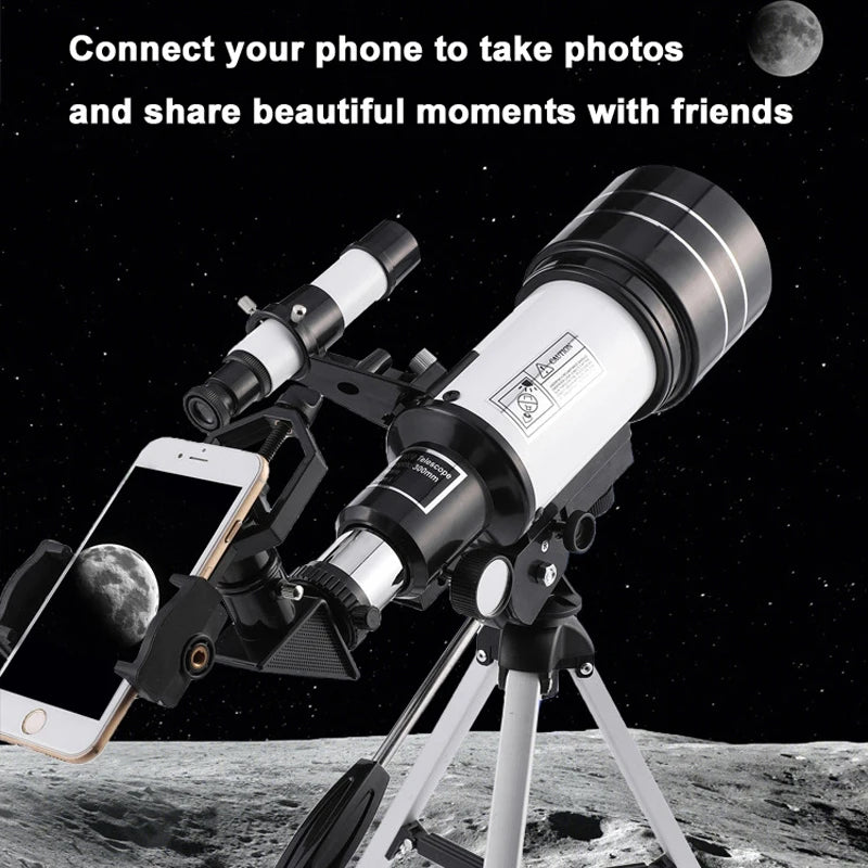 Moktan Sabai Professional Astronomical Telescope 150X HD Moon Viewing Refractor for Stargazing