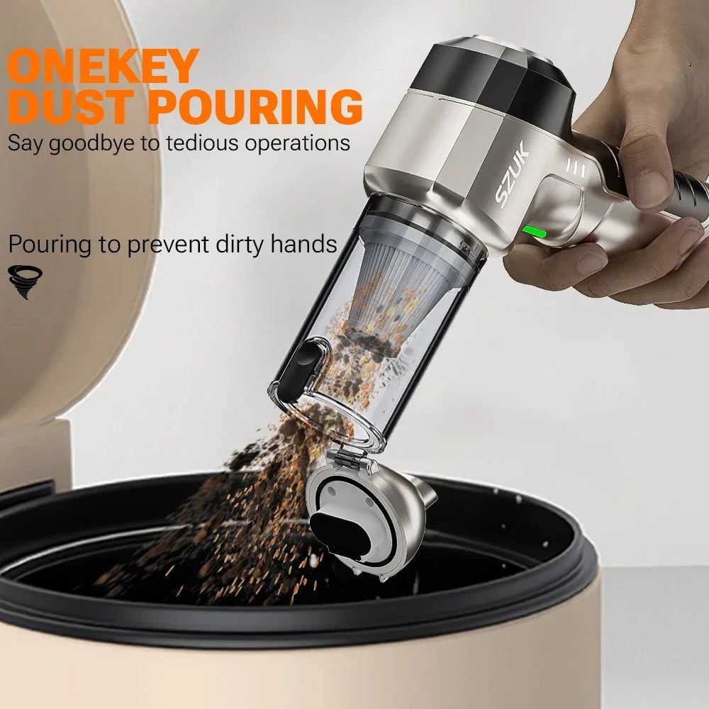 Moktan Sabai High Pressure Cordless Car Vacuum Cleaner Powerful Wireless Mini Vacuum