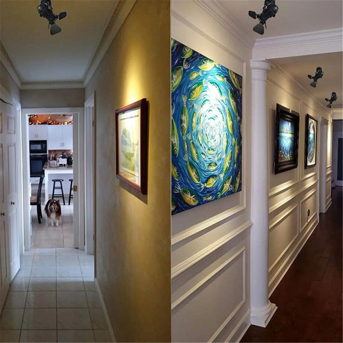 Moktan Sabai Industrial Vintage LED Ceiling Spotlight Barn Door Art Gallery Hallway Stage