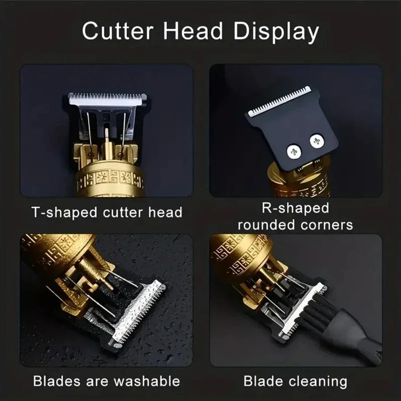 Moktan Sabai Professional Hair Clipper Beard Trimmer USB Rechargeable Barber Shaver