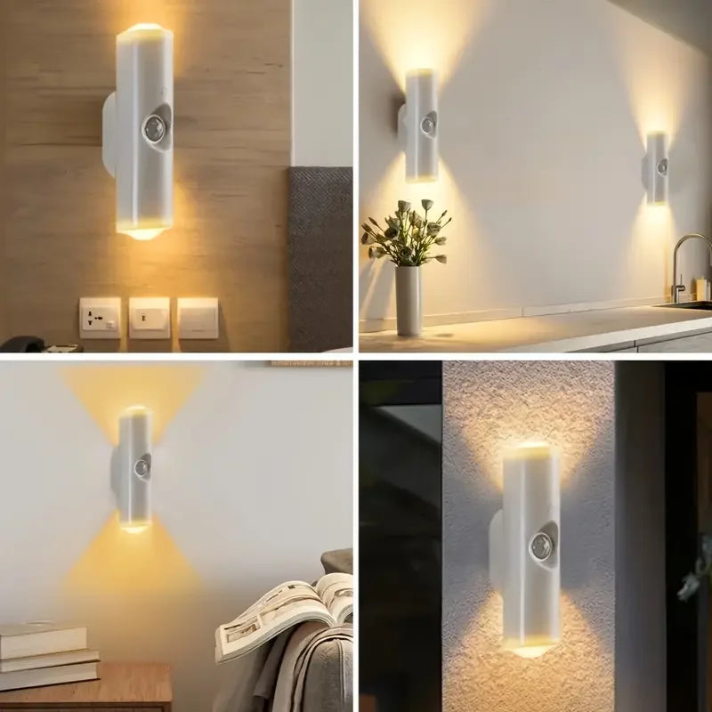 Moktan Sabai Cat Eye LED Wall Lamp – 2/4PCS Motion Sensor USB Rechargeable Night Light