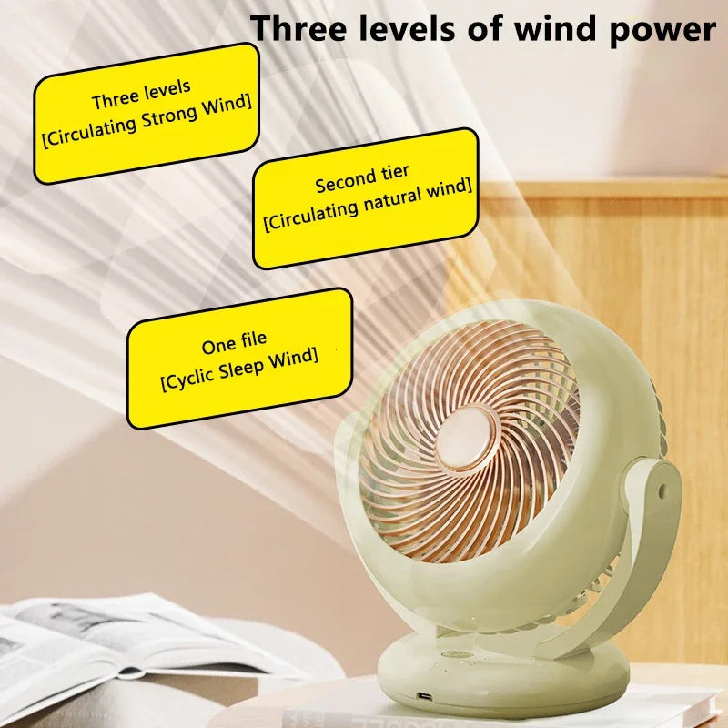 Moktan Sabai Compact Mini Fan | Small Desk Fan with Adjustable Angle | Portable Cooling Solution for Home and Travel