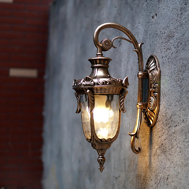 Moktan Sabai Europe Outdoor Wall Light Retro Garden Porch Lamp Waterproof E27 Balcony Fixture