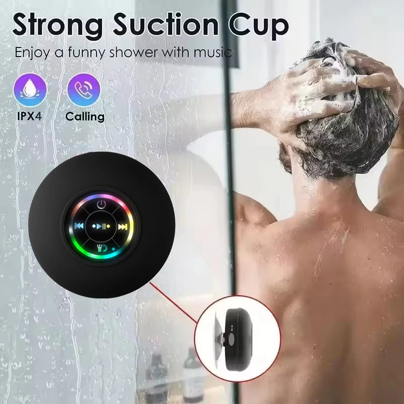 Moktan Sabai Portable Waterproof Bluetooth Speaker with LED Light Suction Cup Outdoor